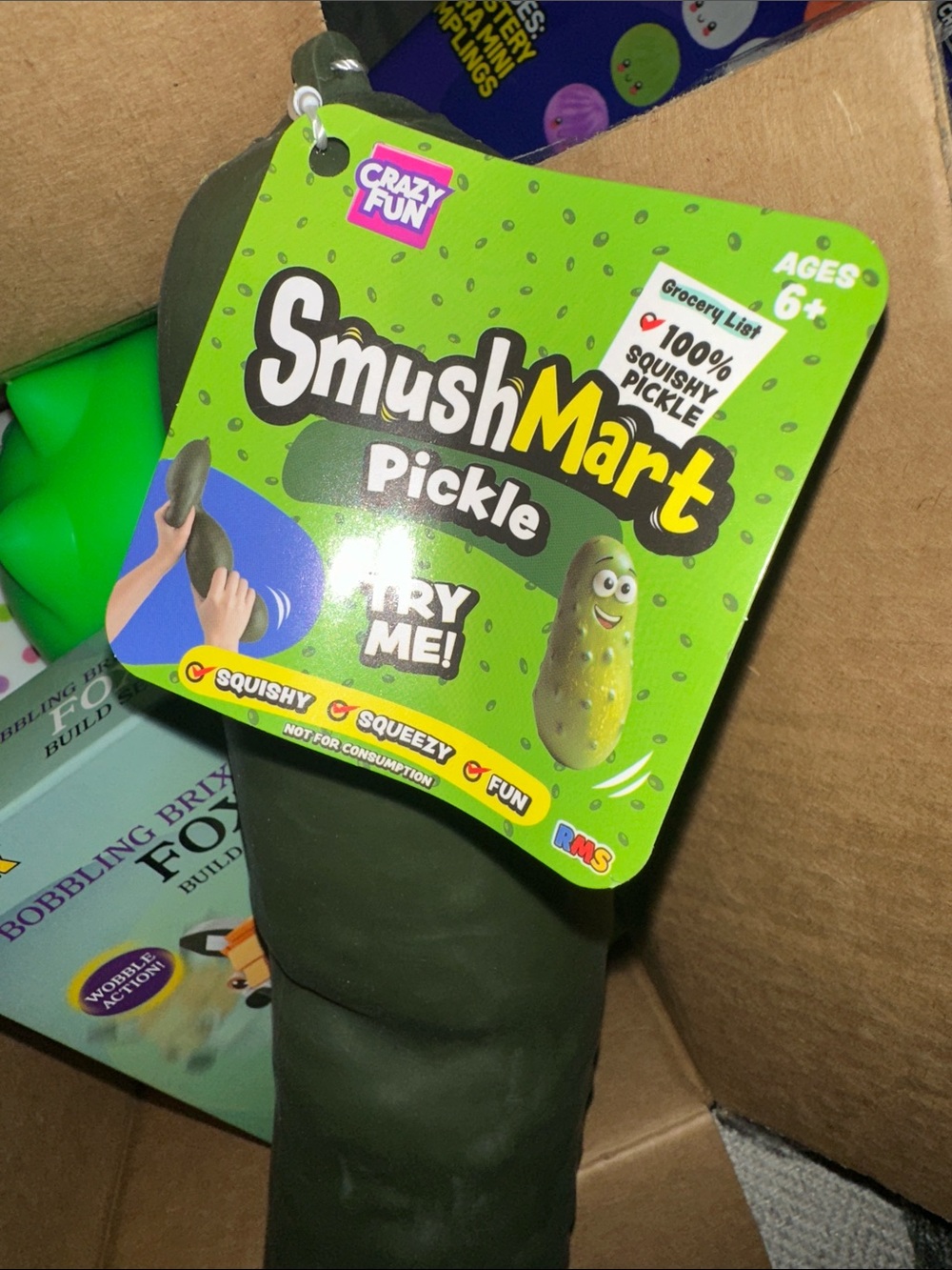 SmushMart Pickle - Green Squishy Toy